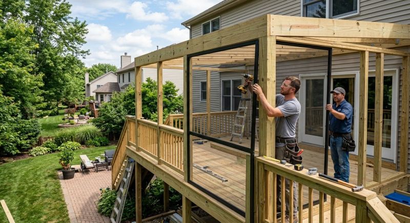 Lanai Enclosure Installation in Seattle, WA