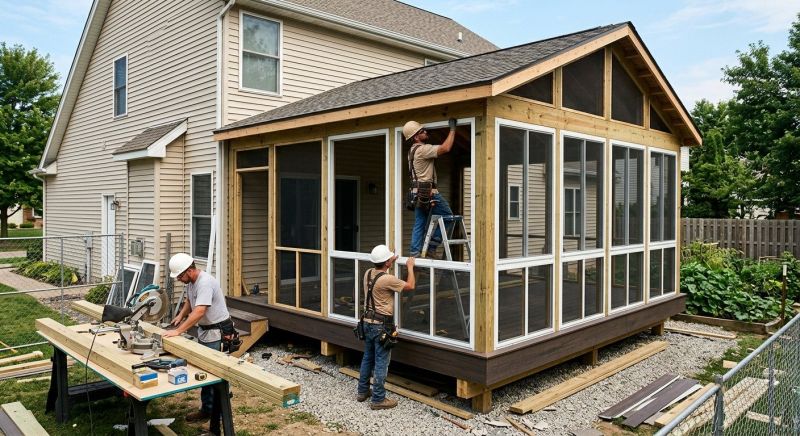 Lanai Enclosure Installation in Austin, TX